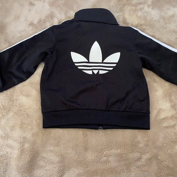 3-6 mos Black Adidas Jump Suit - Picture 4 of 6